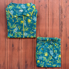 Teebuyclothing ELITE WOMENS SHIRT + PANT PYJAMA SET GREEN ROSE ELITE WOMENS SHIRT + PANT PYJAMA SET GREEN ROSE