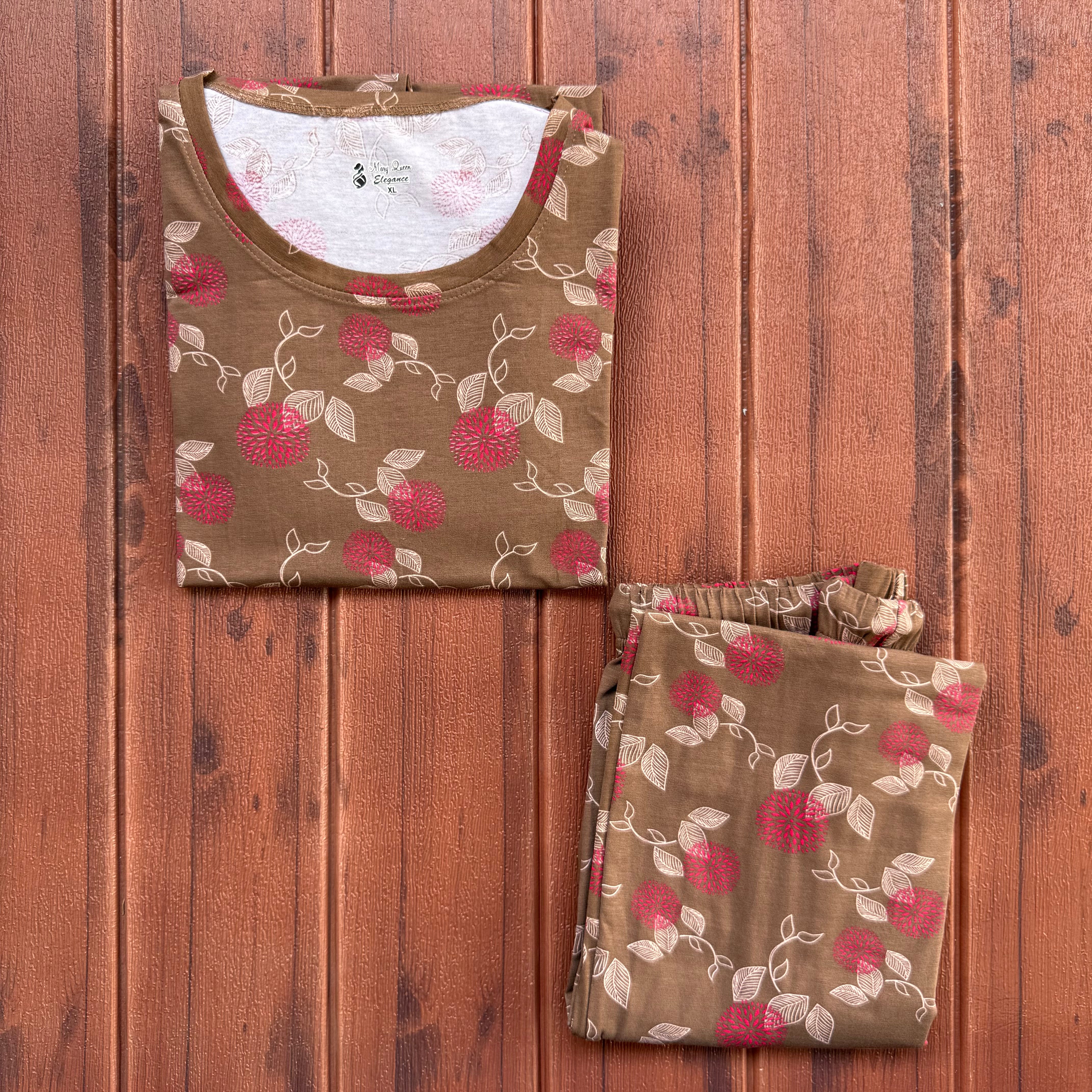 Teebuyclothing ELITE WOMENS TSHIRT + PANT PYJAMA SET ELITE WOMENS TSHIRT + PANT PYJAMA SET