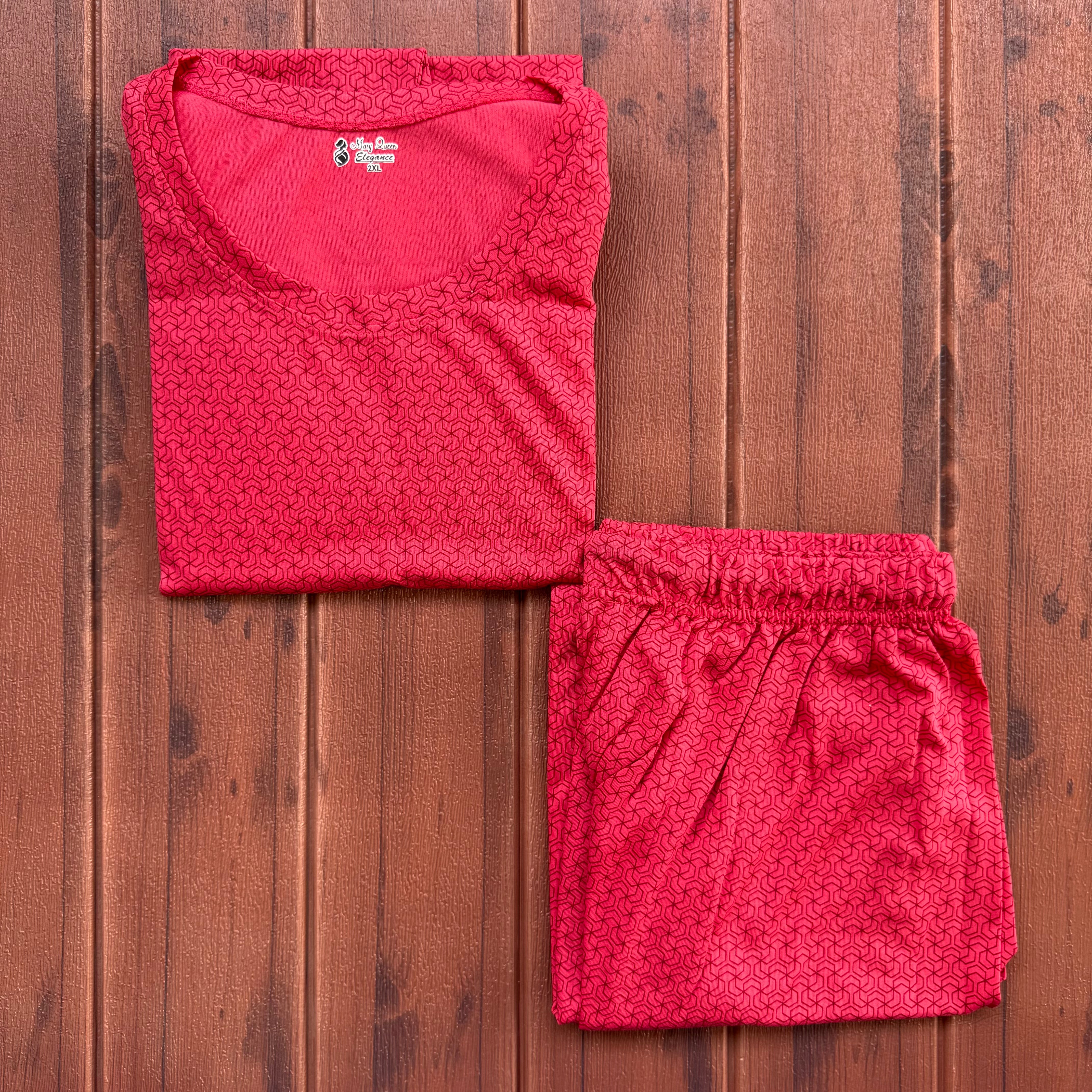 Teebuyclothing ELITE WOMENS TSHIRT + PANT PYJAMA SET ELITE WOMENS TSHIRT + PANT PYJAMA SET