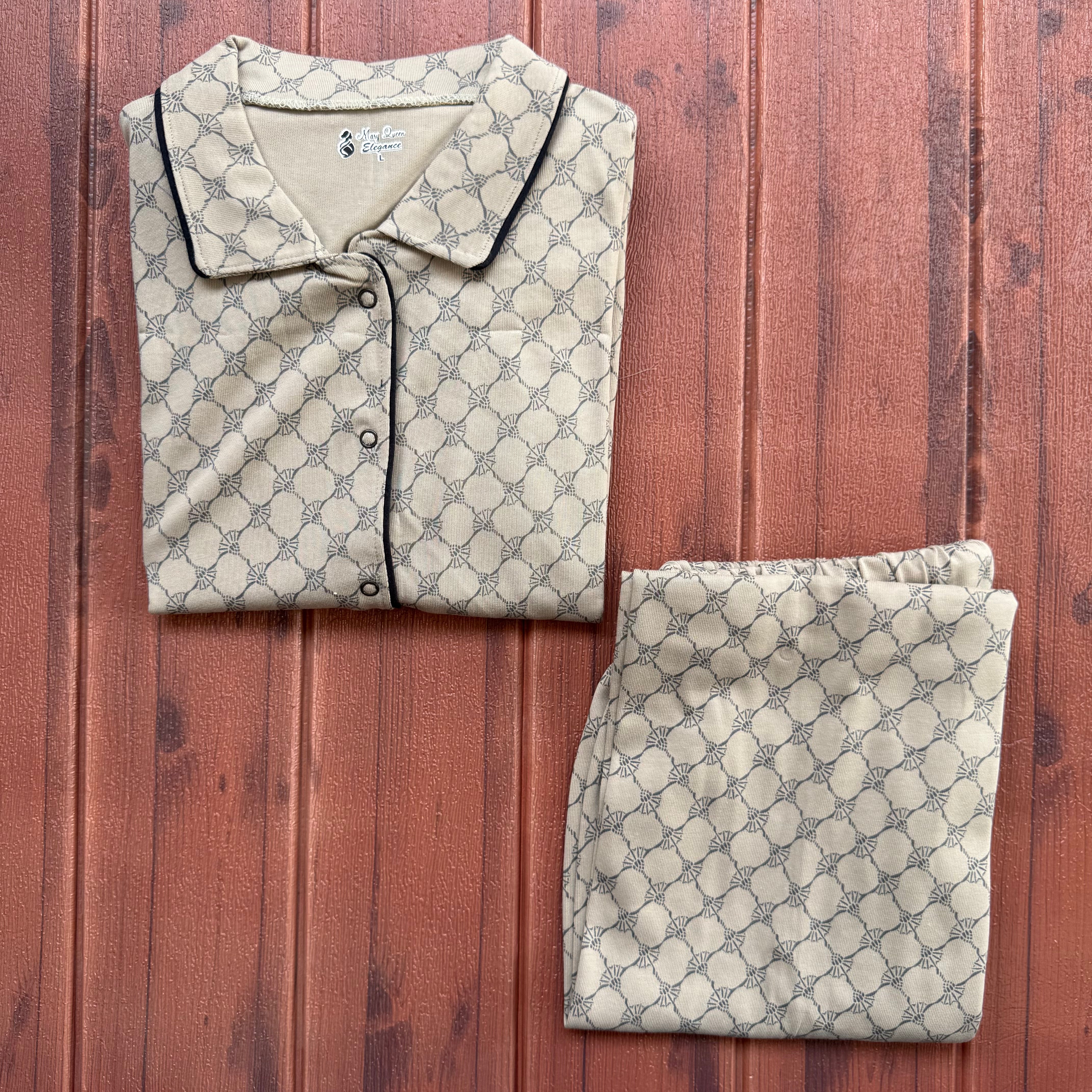 Teebuyclothing ELITE WOMENS SHIRT + PANT PYJAMA SET Green Daimond ELITE WOMENS SHIRT + PANT PYJAMA SET Green Daimond