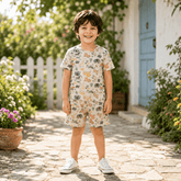 Teebuyindia kids wear ELITE KIDS UNISEX SHORTSET-JUNGLE ELITE KIDS UNISEX SHORTSET-JUNGLE