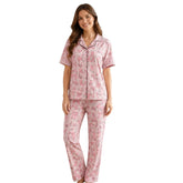 ELITE WOMENS SHIRT + PANT PYJAMA SET PINK JUNGLE - TeebuyclothingELITE WOMENS SHIRT + PANT PYJAMA SET PINK JUNGLE for women & kids - Teebuyclothing