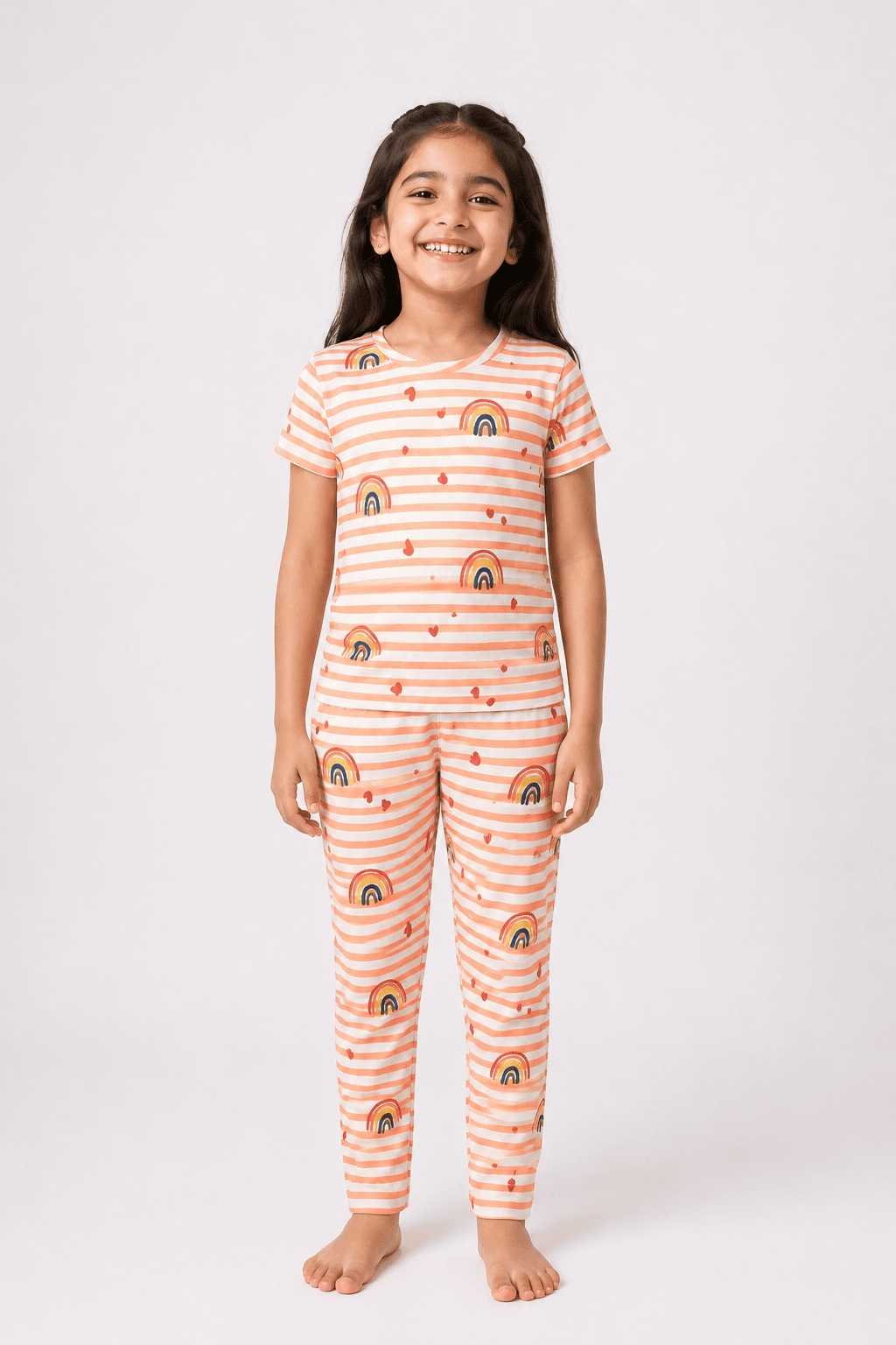 Elite Kids unisex TSHIRT+PANT SET RAINBOW STRIPES SET - TeebuyclothingElite Kids unisex TSHIRT+PANT SET RAINBOW STRIPES SET for women & kids - Teebuyclothing