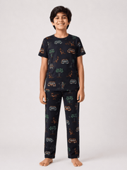 Elite Kids unisex TSHIRT+PANT NAVY BUS SAFARI - TeebuyclothingElite Kids unisex TSHIRT+PANT NAVY BUS SAFARI for women & kids - Teebuyclothing