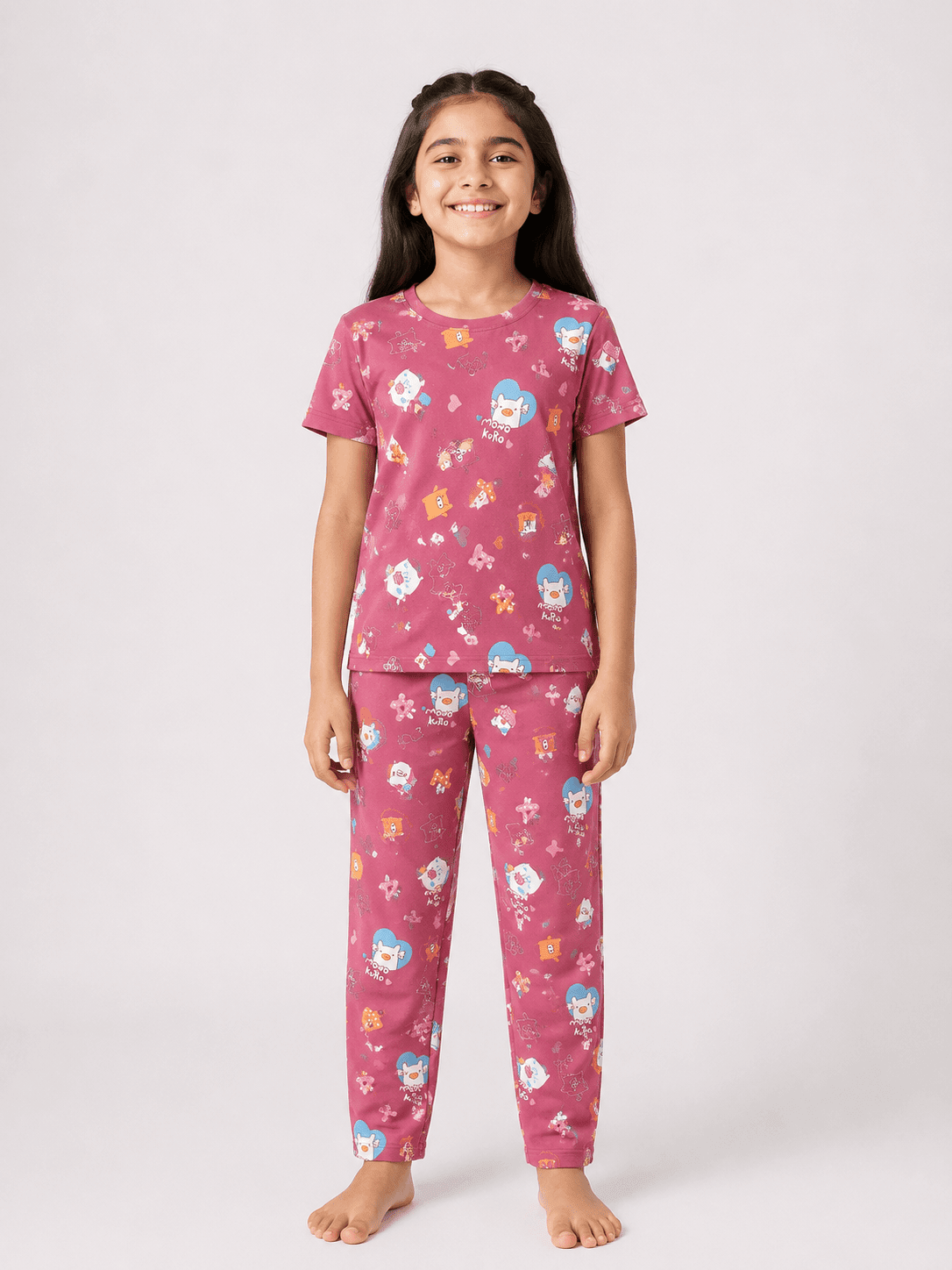 Elite Kids unisex TSHIRT+PANT SET MEROON PIGGY LOVE - TeebuyclothingElite Kids unisex TSHIRT+PANT SET MEROON PIGGY LOVE for women & kids - Teebuyclothing