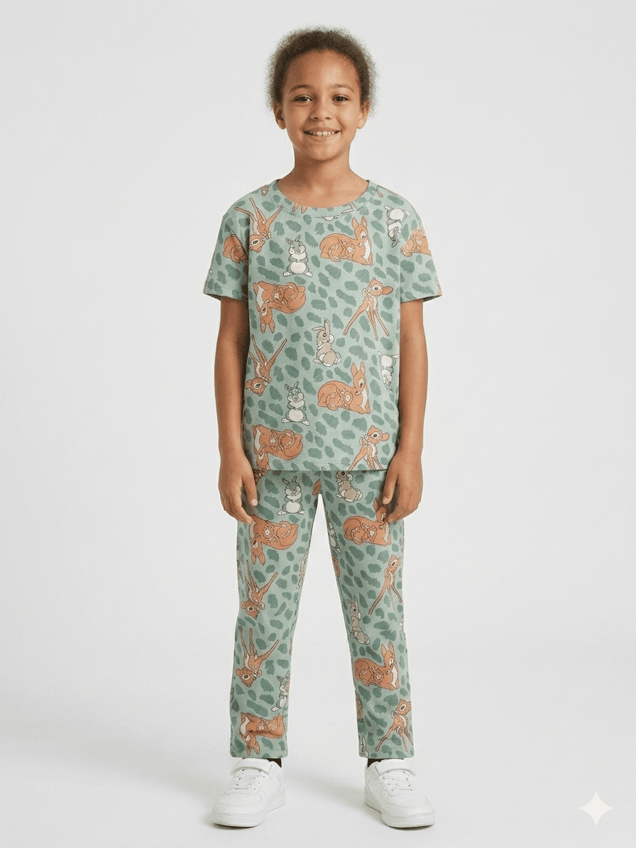 Elite Kids unisex TSHIRT+PANT BAMBII THE DEER - TeebuyclothingElite Kids unisex TSHIRT+PANT BAMBII THE DEER for women & kids - Teebuyclothing