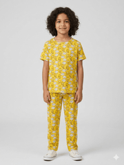 Teebuyindia kids wear Elite Kids unisex TSHIRT+PANT YELLOW POP DUCK SET Elite Kids unisex TSHIRT+PANT YELLOW POP DUCK SET