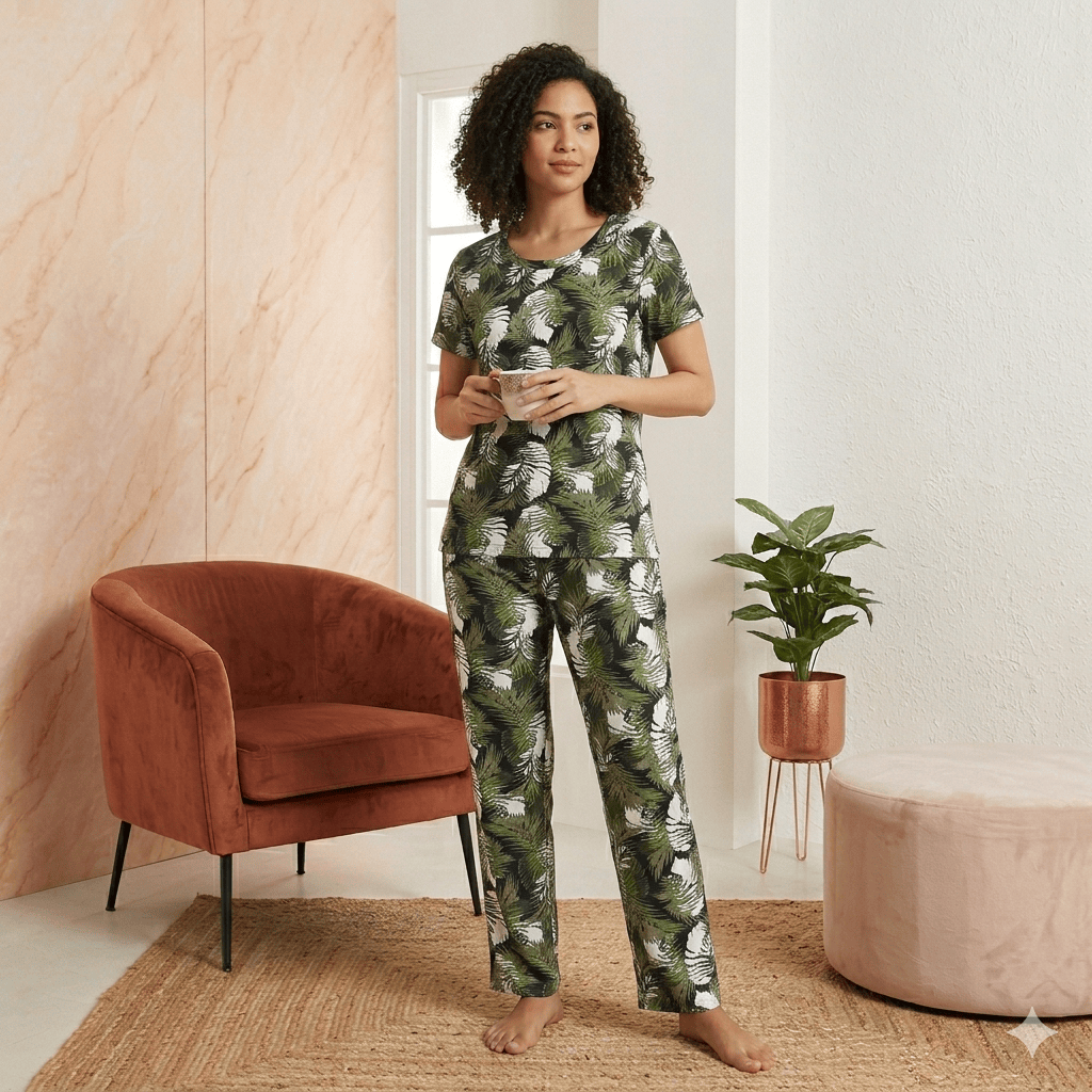 Teebuyclothing ELITE WOMENS TSHIRT + PANT PYJAMA SET ELITE WOMENS TSHIRT + PANT PYJAMA SET
