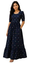Teebuy Regular Maxi Navy leaf