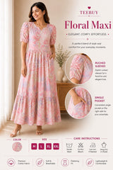 Teebuyclothing Teebuy Fancy Maxi Baby Pink Teebuy Fancy Maxi Baby Pink