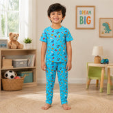 Kids Unisex T-Shirt Pant Set Blue Car - TeebuyclothingKids Unisex T-Shirt Pant Set Blue Car for women & kids - Teebuyclothing