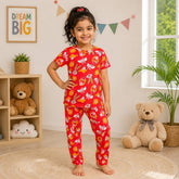 Kids Unisex T-Shirt Pant Set Red Bunny - TeebuyclothingKids Unisex T-Shirt Pant Set Red Bunny for women & kids - Teebuyclothing