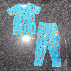 Kids Unisex T-Shirt Pant Set Blue Car - TeebuyclothingKids Unisex T-Shirt Pant Set Blue Car for women & kids - Teebuyclothing