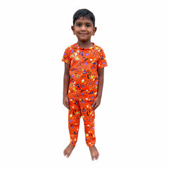 Teebuyindia kids wear Elite Kids unisex TSHIRT+PANT Orange Elite Kids unisex TSHIRT+PANT Orange