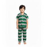 Teebuyindia kids wear ELITE KIDS UNISEX SHIRT SET Green STRIPES ELITE KIDS UNISEX SHIRT SET Green STRIPES