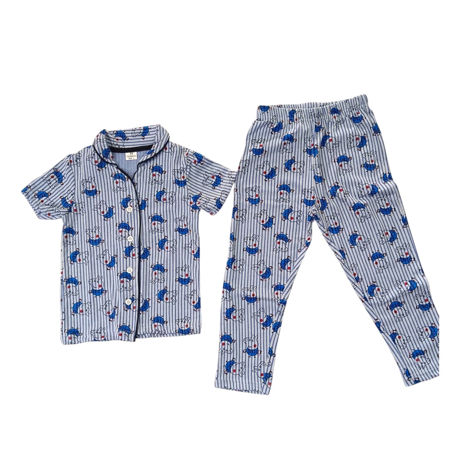 ELITE KIDS UNISEX SHIRT SET Blue stripes - TeebuyclothingELITE KIDS UNISEX SHIRT SET Blue stripes for women & kids - Teebuyclothing
