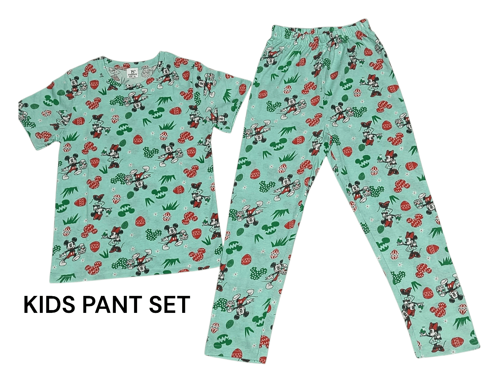Teebuyindia kids wear kids unisex Tshirt+pant straw berry print kids unisex Tshirt+pant straw berry print
