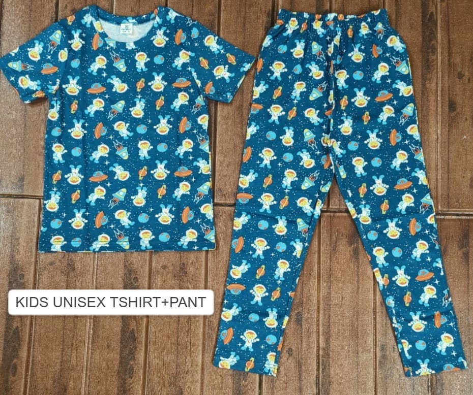 Teebuyindia kids wear Kids unisex TSHIRT+PANT SPACE Kids unisex TSHIRT+PANT SPACE
