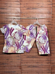 Teebuyclothing TShirt with 3/4th pant pyjama Multicolor TShirt with 3/4th pant pyjama Multicolor