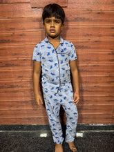 Teebuyindia kids wear ELITE KIDS UNISEX SHIRT SET Blue stripes ELITE KIDS UNISEX SHIRT SET Blue stripes
