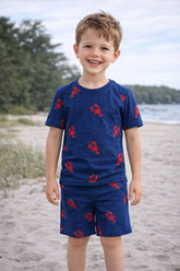 Teebuyindia kids wear ELITE KIDS UNISEX SHORTSET-BLUE SCORPION ELITE KIDS UNISEX SHORTSET-BLUE SCORPION