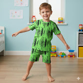 ELITE KIDS UNISEX SHORTSET-GREEN FOREST