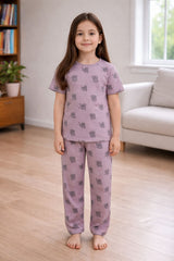 FP-4 Elite Kids unisex TSHIRT+PANT GRAPE TUSKER DREAMS SET