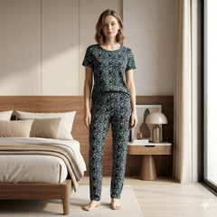 Teebuyclothing ELITE WOMENS TSHIRT + PANT PYJAMA SET ELITE WOMENS TSHIRT + PANT PYJAMA SET