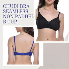 CHUDI BRA , B Cup, Non Padded (PACK OF 3)