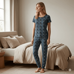 Teebuyclothing ELITE WOMENS TSHIRT + PANT PYJAMA SET ELITE WOMENS TSHIRT + PANT PYJAMA SET