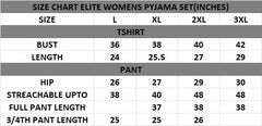ELITE WOMENS PYJAMA SET WITH FULL PANT PINK AMITY