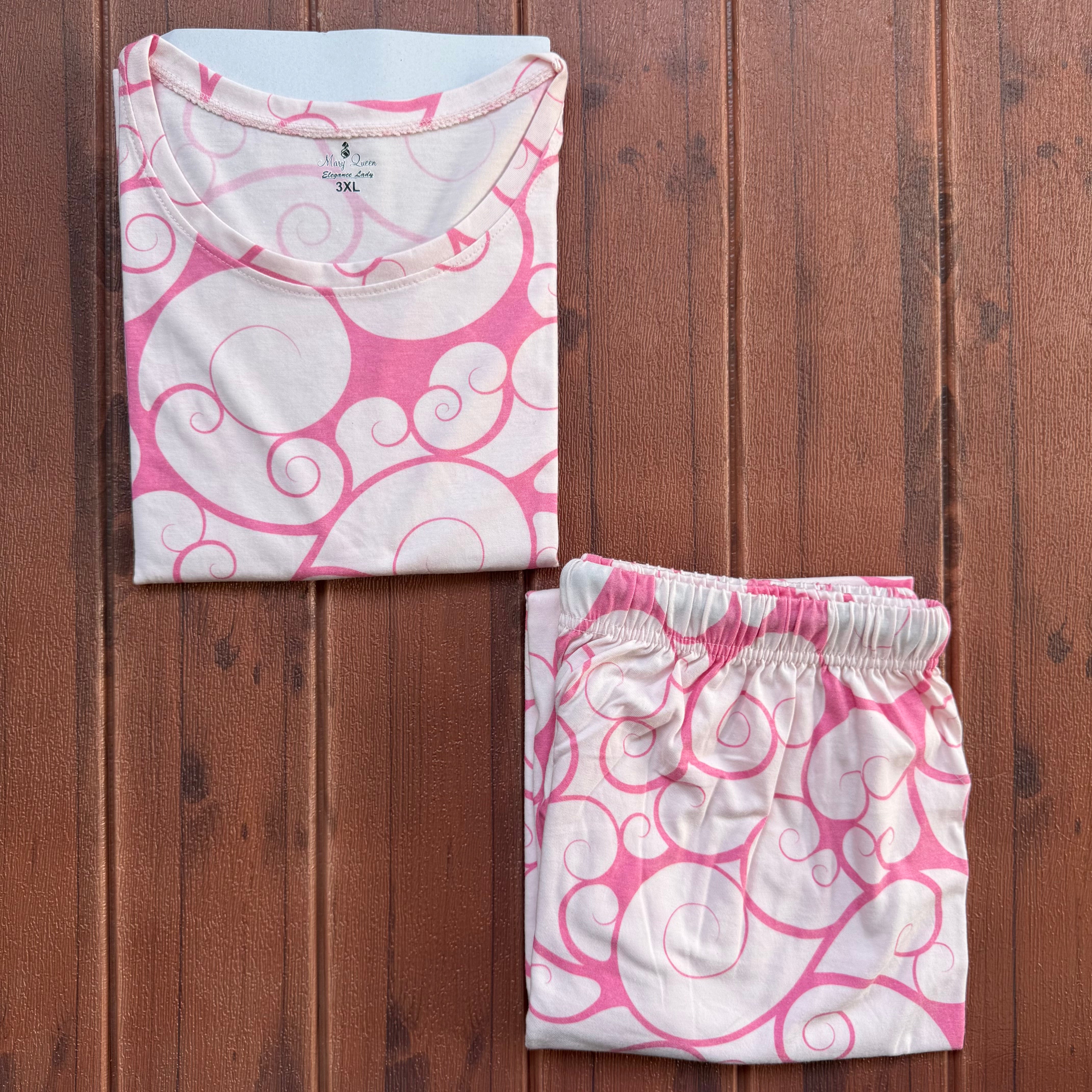 Teebuyclothing ELITE WOMENS TSHIRT + PANT PYJAMA SET ELITE WOMENS TSHIRT + PANT PYJAMA SET