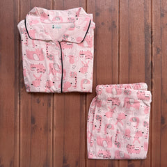 Teebuyclothing ELITE WOMENS SHIRT + PANT PYJAMA SET PINK JUNGLE ELITE WOMENS SHIRT + PANT PYJAMA SET PINK JUNGLE