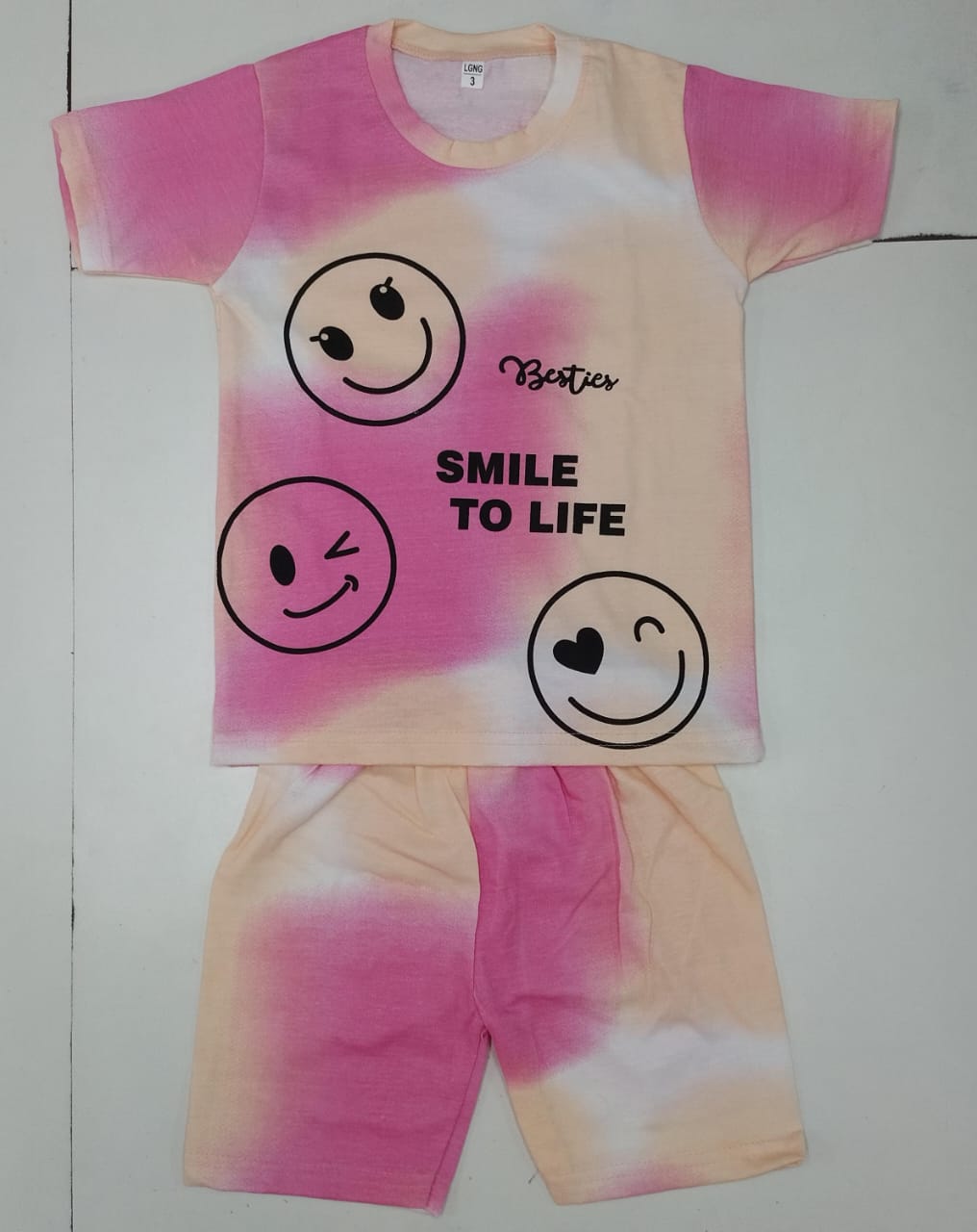Kids Tshirt + shorts combo (pack of 5)