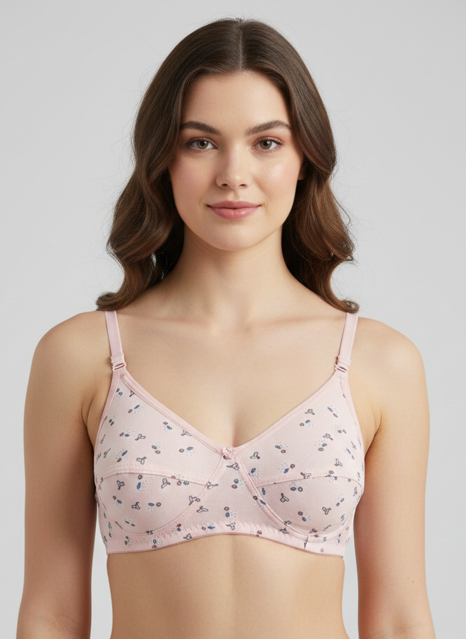 PRINTED Chudi Bra WITH LINE ( Single Layer) ( PACK OF 6)
