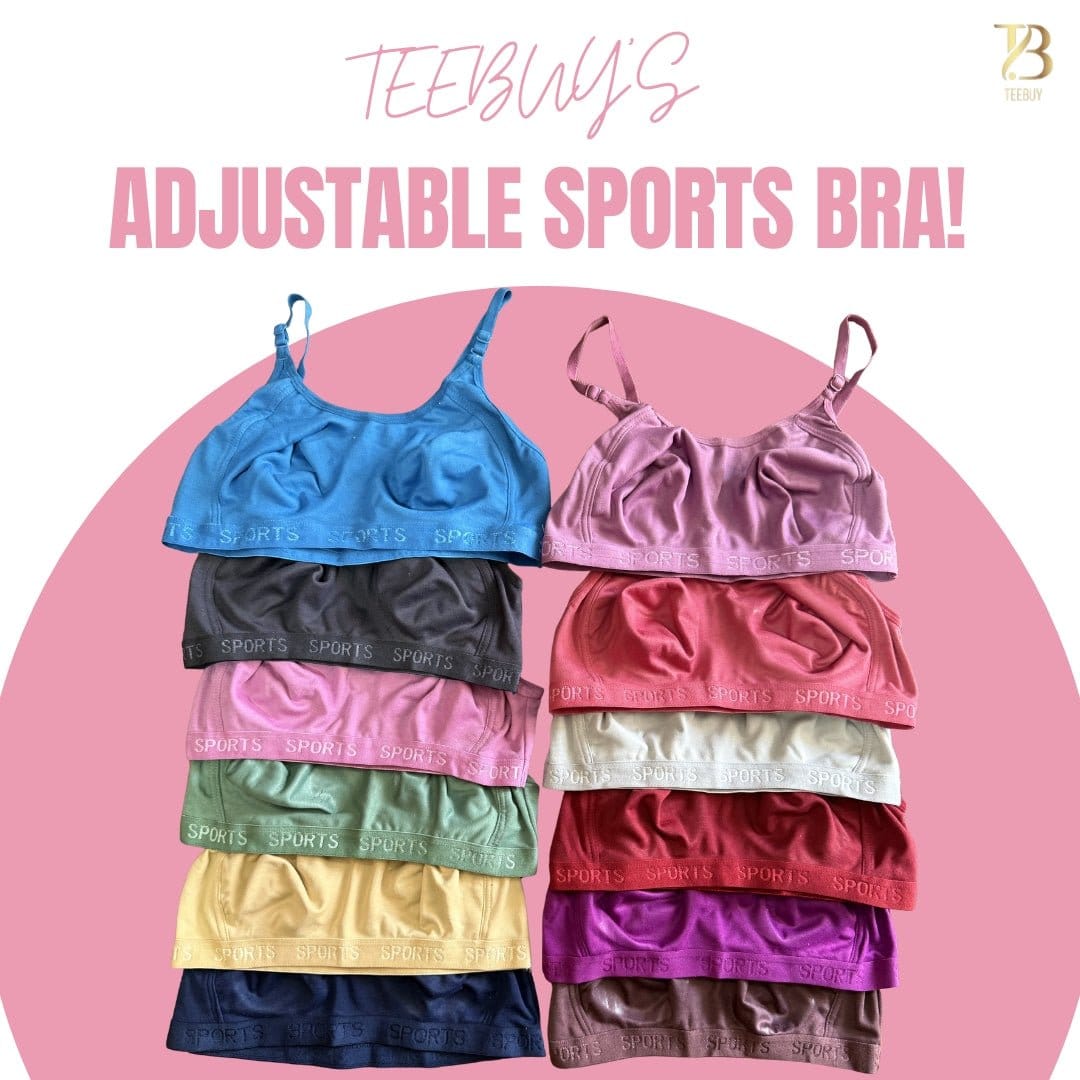 Teebuyindia B-24 ADJUSTABLE SPORTS BRA Pack of 6) Sports bra (Non-Padded) B-24 ADJUSTABLE SPORTS BRA Pack of 6) Sports bra (Non-Padded)