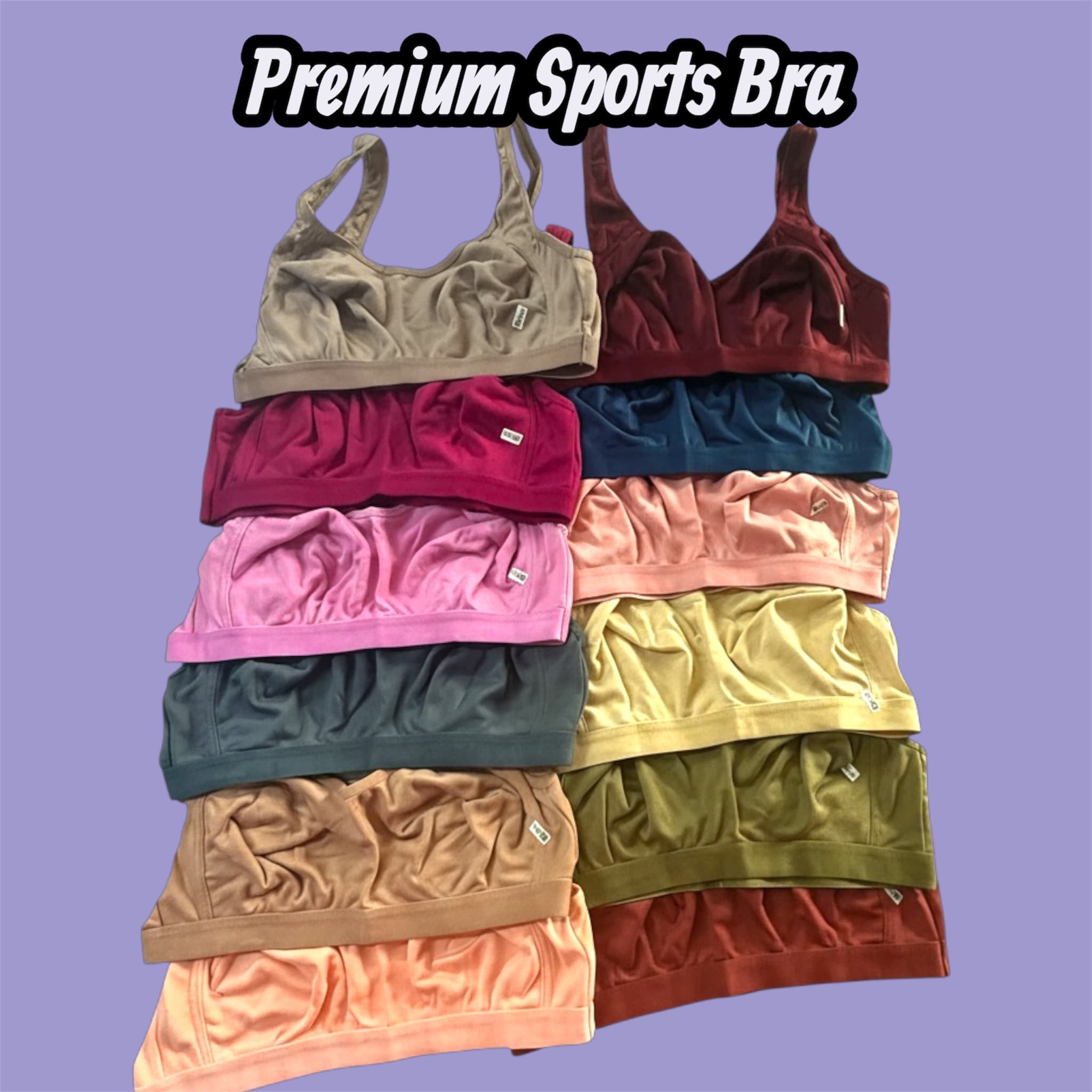 Teebuyindia B-23-Premium Sports Bra (PACK OF 6) B-23-Premium Sports Bra (PACK OF 6)