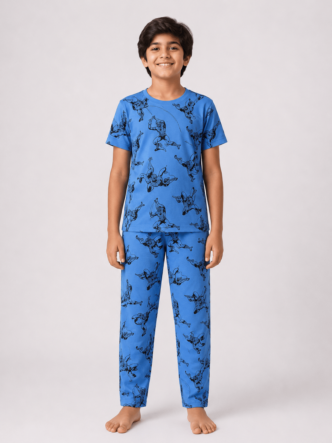 Teebuyindia kids wear Elite Kids unisex TSHIRT+PANT SWORD SPIDER MAN Elite Kids unisex TSHIRT+PANT SWORD SPIDER MAN