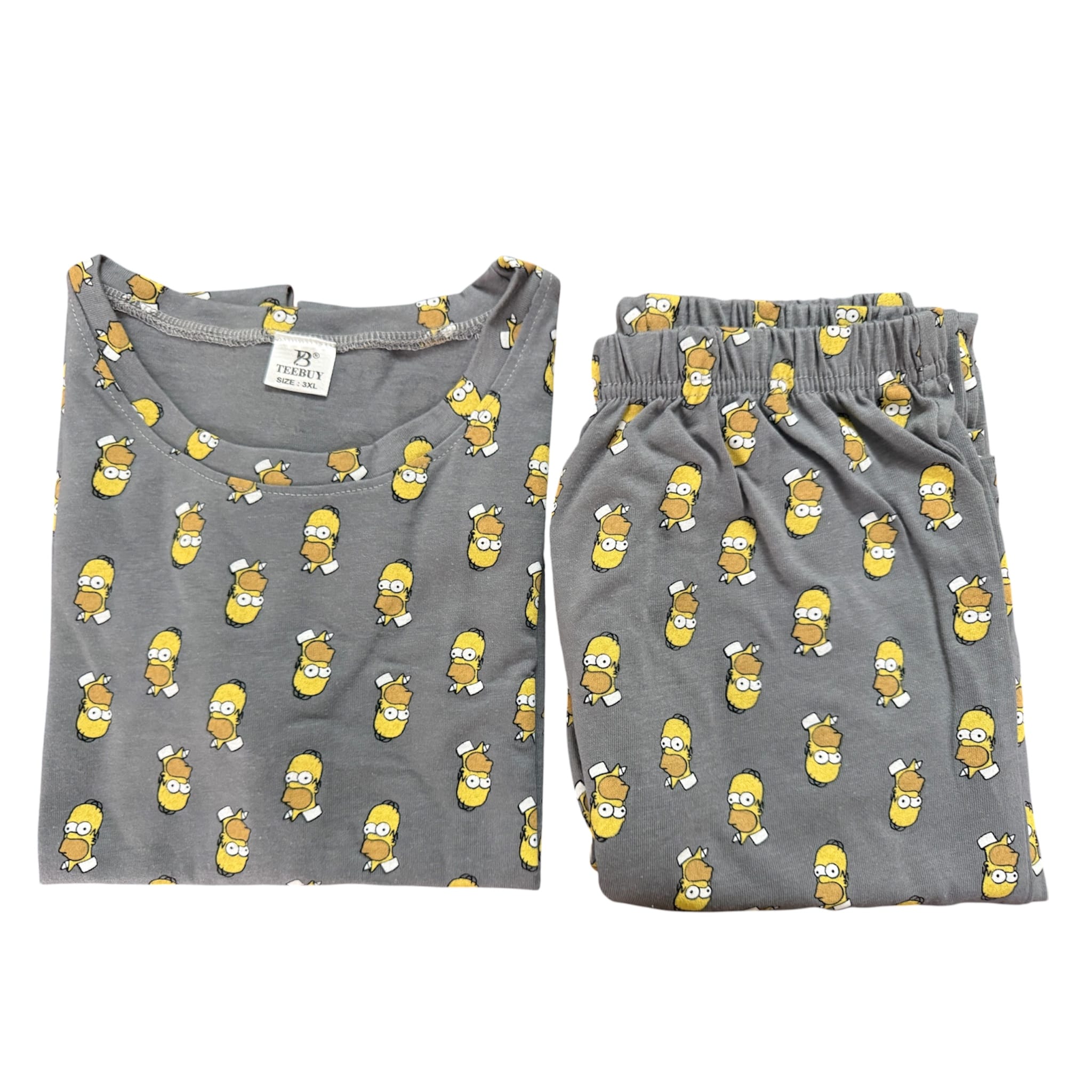 Teebuyindia kids wear Elite Kids unisex TSHIRT+PANT SET GREY POP DUCK SET Elite Kids unisex TSHIRT+PANT SET GREY POP DUCK SET