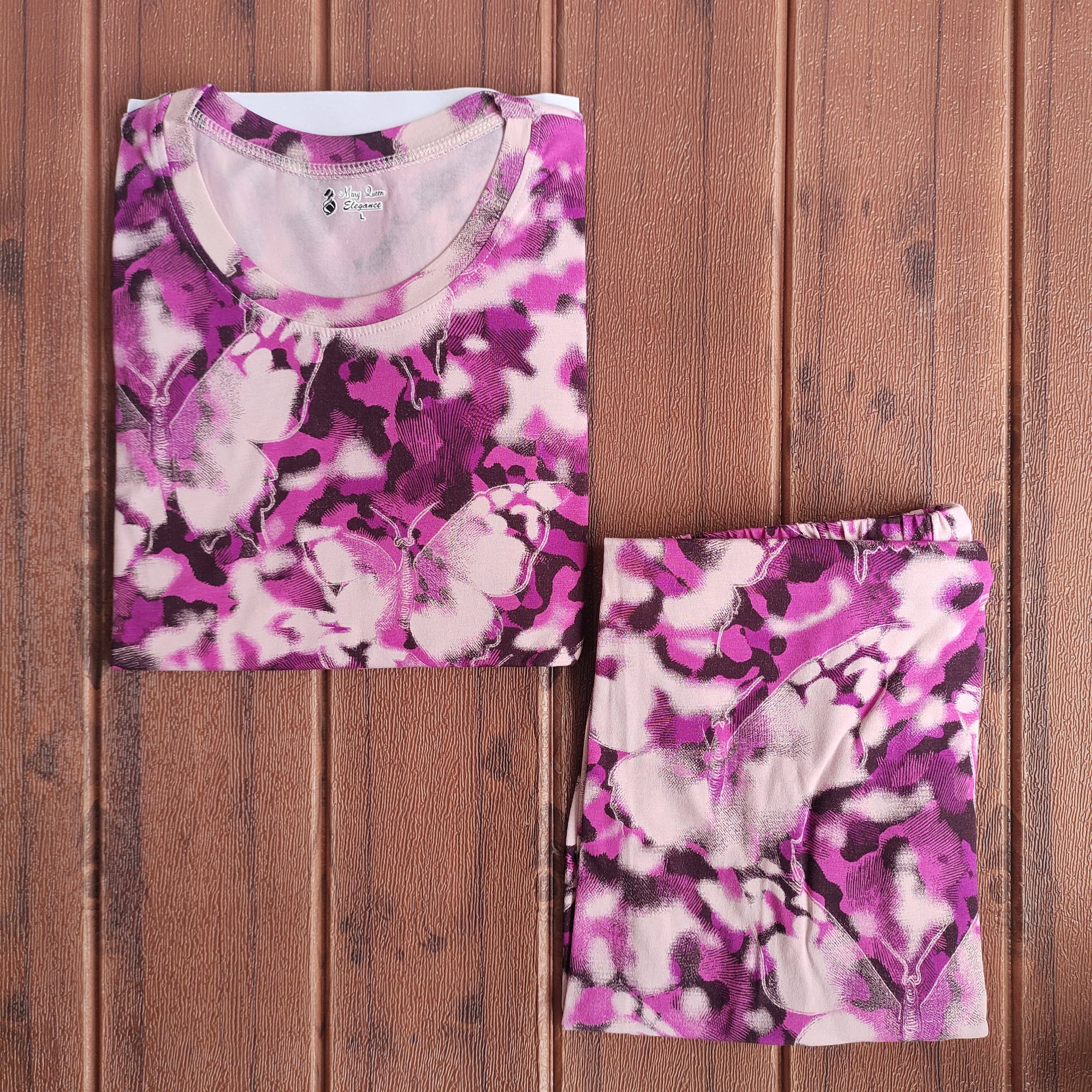Teebuyclothing ELITE WOMENS TSHIRT + PANT PYJAMA SET ELITE WOMENS TSHIRT + PANT PYJAMA SET