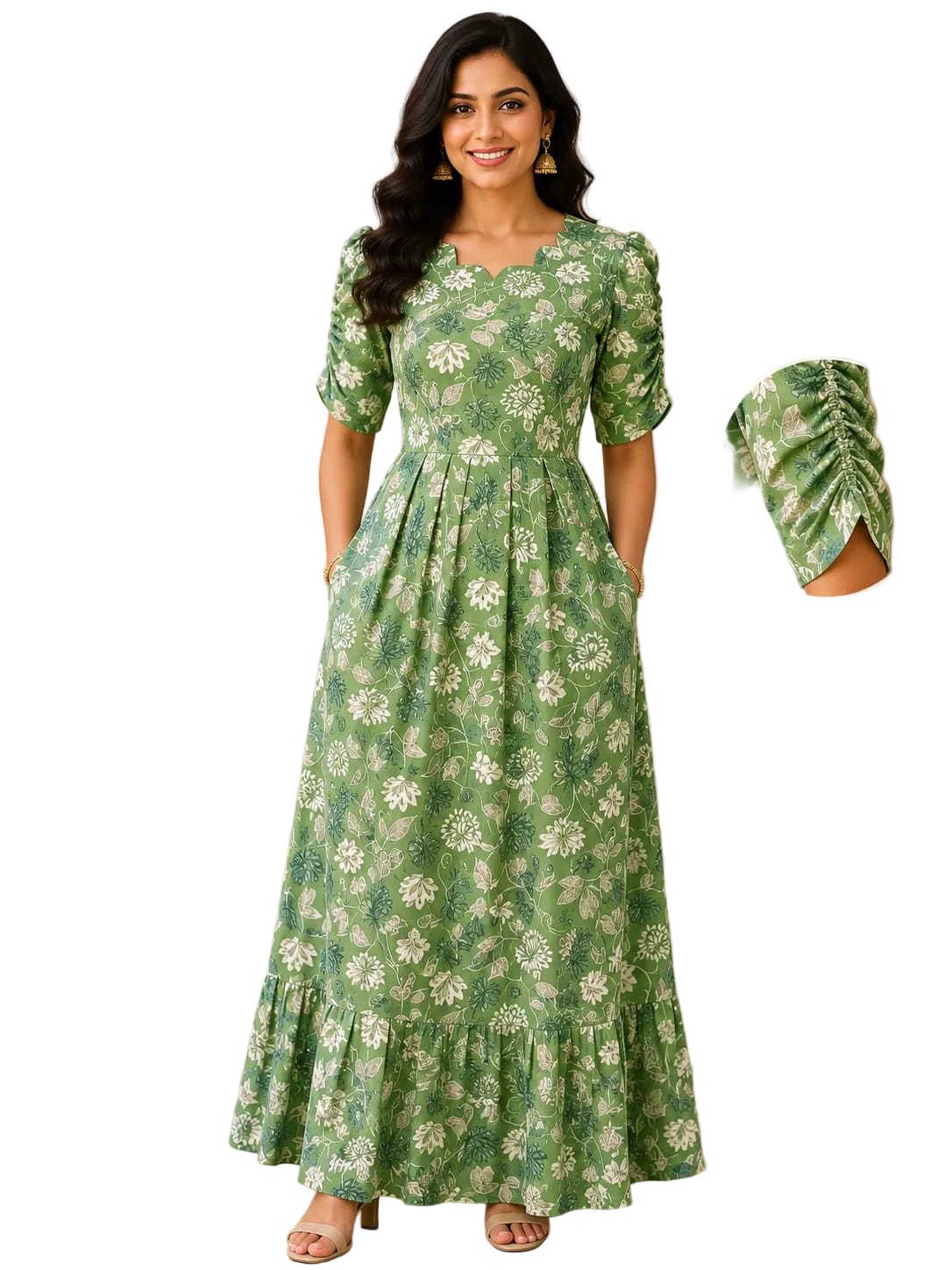 Teebuyclothing Teebuy Fancy Maxi Parrot Green Teebuy Fancy Maxi Parrot Green