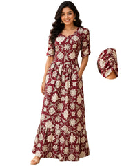 Teebuyclothing Teebuy Fancy Maxi Meroon Kalamkari Teebuy Fancy Maxi Meroon Kalamkari