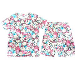 Kids Unisex Short Set Elephant Print