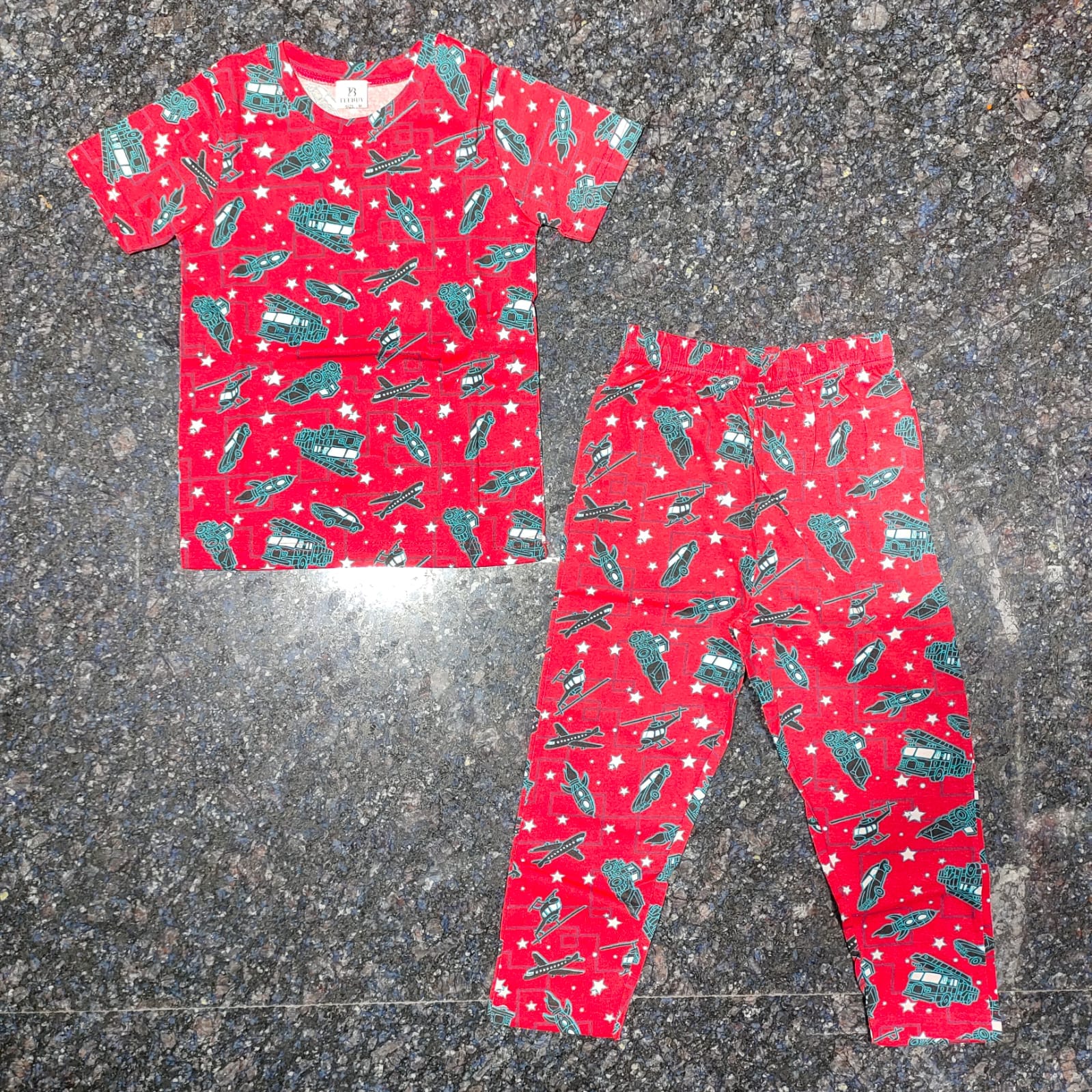 Kids Unisex T-Shirt Pant Set Fire Truck - TeebuyclothingKids Unisex T-Shirt Pant Set Fire Truck for women & kids - Teebuyclothing