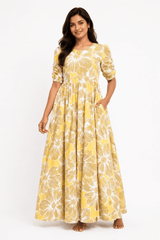 Teebuy Fancy Maxi Yellow - TeebuyclothingTeebuy Fancy Maxi Yellow for women & kids - Teebuyclothing