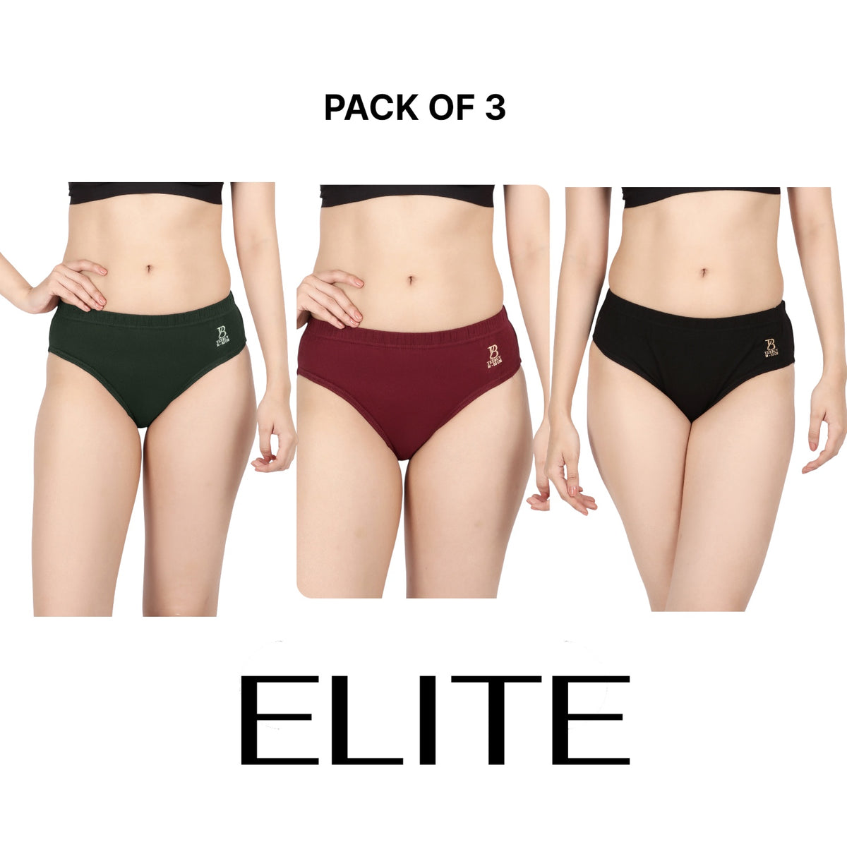 Elite Womens Panties (Pack of 3)