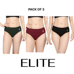 Elite Womens Panties (Pack of 3)