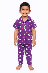 KIDS UNISEX SHIRT SET ZZZ PRINT