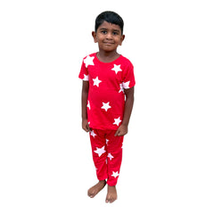 Elite Kids unisex TSHIRT+PANT RED STAR