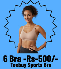 B-06-Sports Bra Seemless  (PACK OF 6)